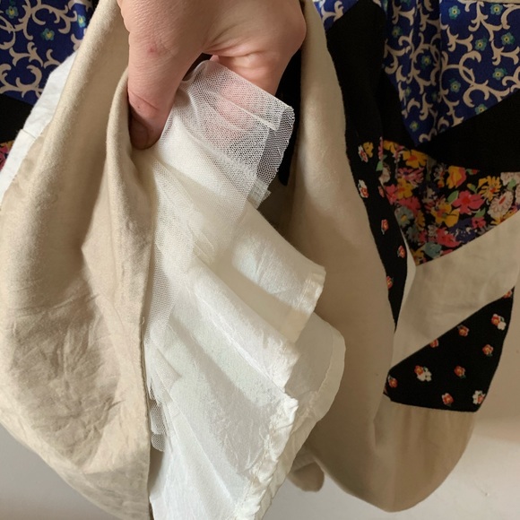 Anthropologie patchwork quilt full skirt dress (gg - Picture 7 of 10